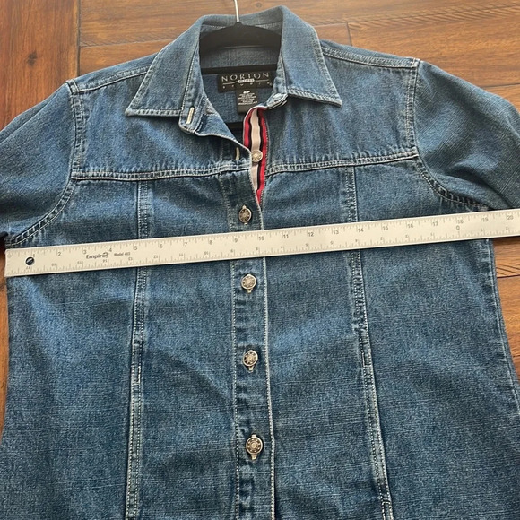 Norton Denim jacket Blue size 6P - Picture 11 of 14